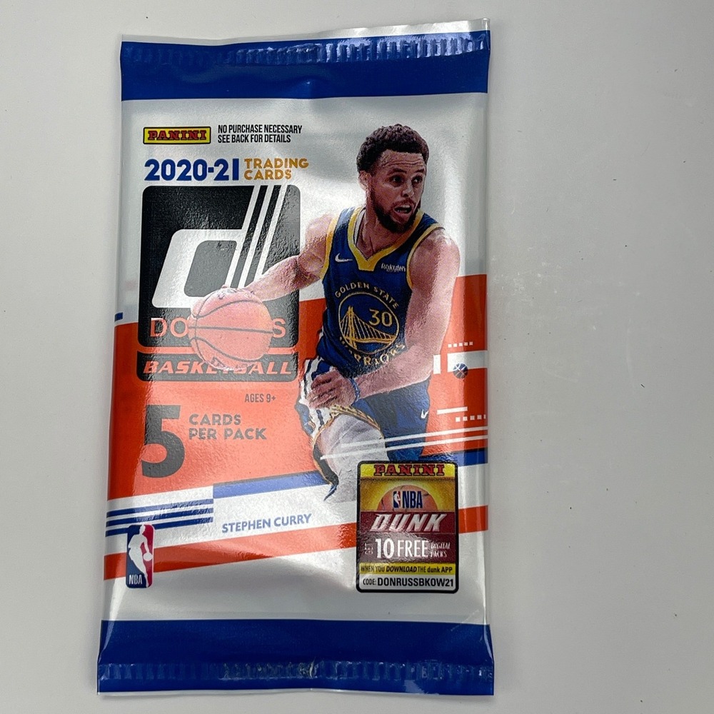 10-Pack Lot Panini Donruss Basketball 2020-21 Pack Yellow Flood Parallel NBA - Picture 2 of 4